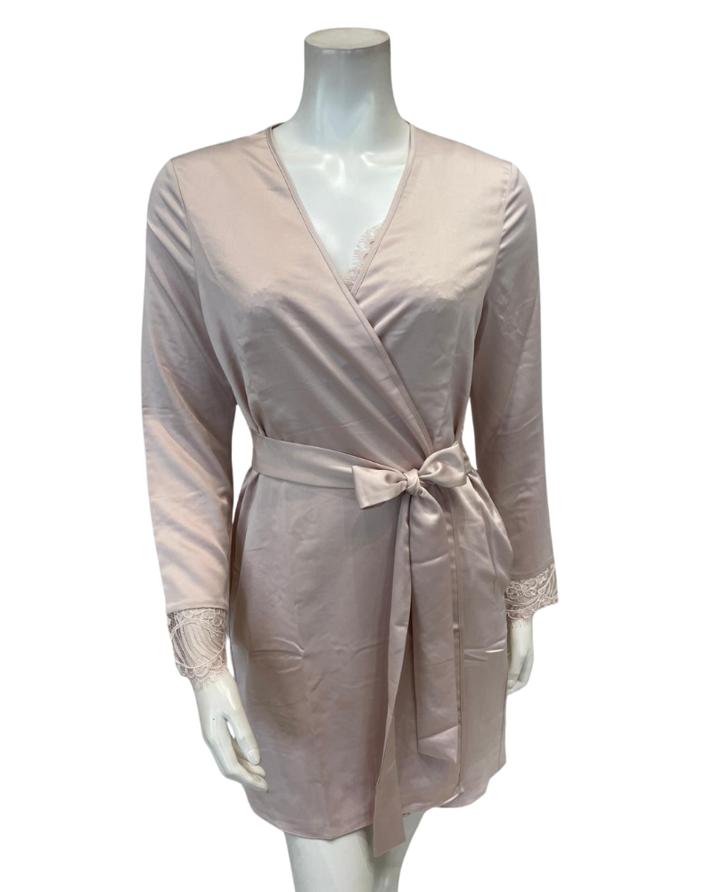 Rya Collection 989 + 990 Sepia Rose Serenade Chemise & Wrap Set Myselflingerie.com