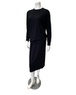 Jackie O' 2PC-TSHIRT-BLK Black Lounger Top & Skirt Set Myselflingerie.com