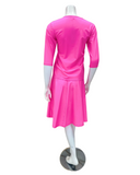 Jackie O' 2PC-SWMCV-NPNK Neon Pink Junior Swim Top & Skirt Set Myselflingerie.com