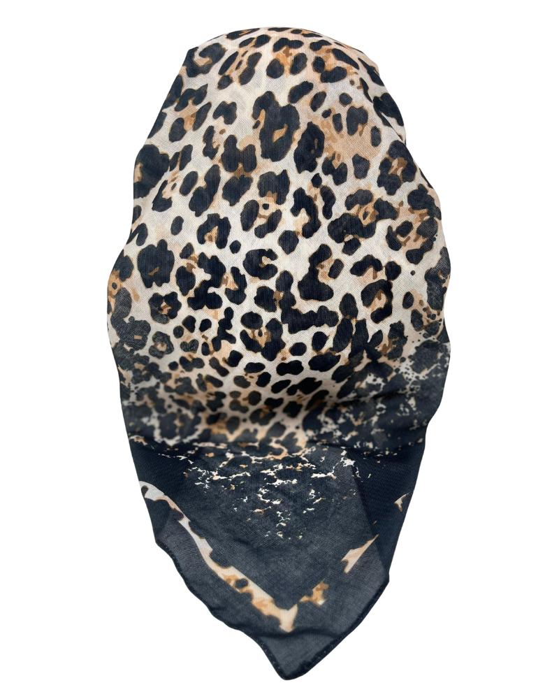 It's Younique OB-LEO-BR Brown Leopard Pre-Tied Open Back Bandanna with Velvet Grip Myselflingerie.com