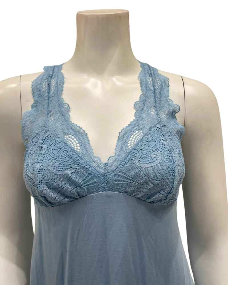Fleur't 630 Bluebell Lace T-Back Short Modal Chemise Myselflingerie.com