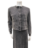 ORD DRV26935 + TRV26936 Black Wash Sleeveless Maxi Jumper & Cardigan Set Myselflingerie.com
