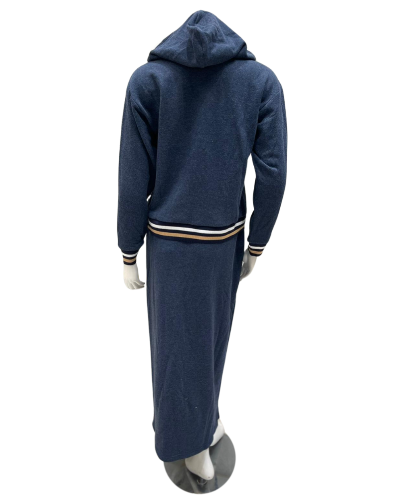 Sparrow S-7315 Denim Blue Terry Hoodie Myselflingerie.com