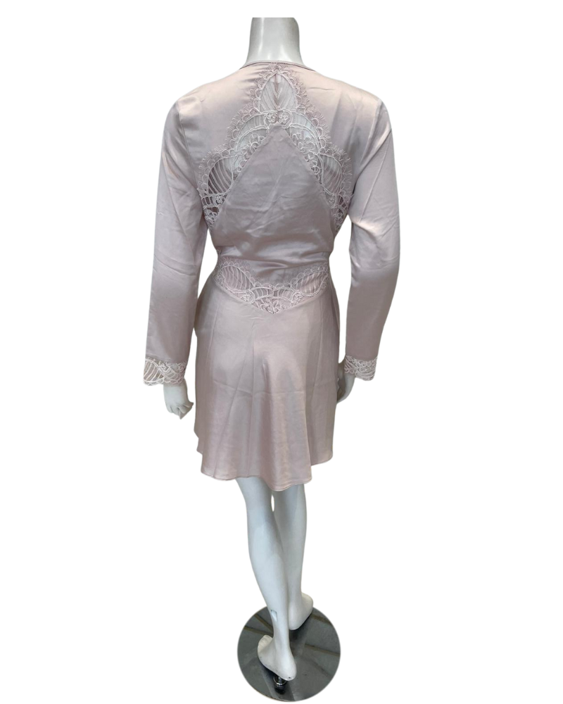 Rya Collection 989 + 990 Sepia Rose Serenade Chemise & Wrap Set Myselflingerie.com