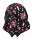 Cherie HA-PLKN-BLKRD Black/Red Plaid Knit Adjustable Pre-Tied Bandanna Myselflingerie.com