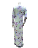 Verdiani 4306 Lavender Watercolor Print Pull On Modal Nightgown Myselflingerie.com