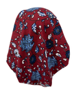 Cherie HA-FLRKN-BGYNY Burgundy/Navy Floral Knit Adjustable Pre-Tied Bandanna Myselflingerie.com