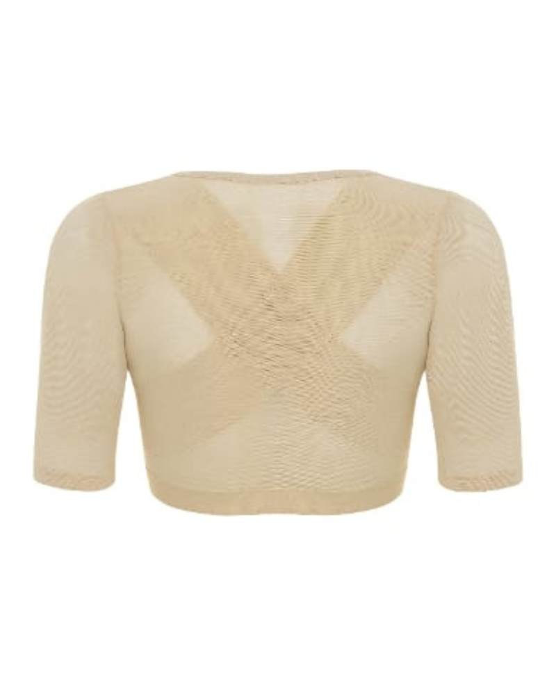 Gemsli SW112 Beige Firm Posture Support Open Bust Arm Shaper Myselflingerie.com