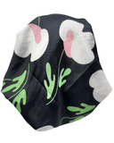 It's Younique PP-FL-GN Green Floral Art Pre-Tied Bandanna with Velvet Grip Myselflingerie.com