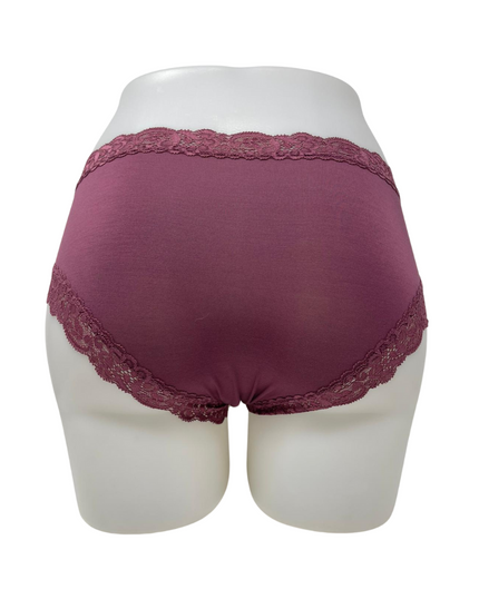 Fleur't 600 Wild Ginger Iconic Modal Lace Trim Boyshort Myselflingerie.com