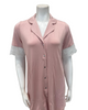 Oh! Zuza 4507 Dusty Pink Collar with Lace V Neck Modal Nightshirt Myselflingerie.com