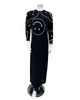 Chicolli TN5007-24 Emojis Black Multi Cotton Teen Nightgown myselflingerie.com