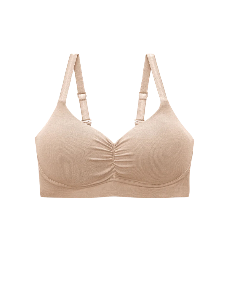 AnaOno AO-043 Sand Monica Wire Free Bra with Removable Pads Myselflingerie.com