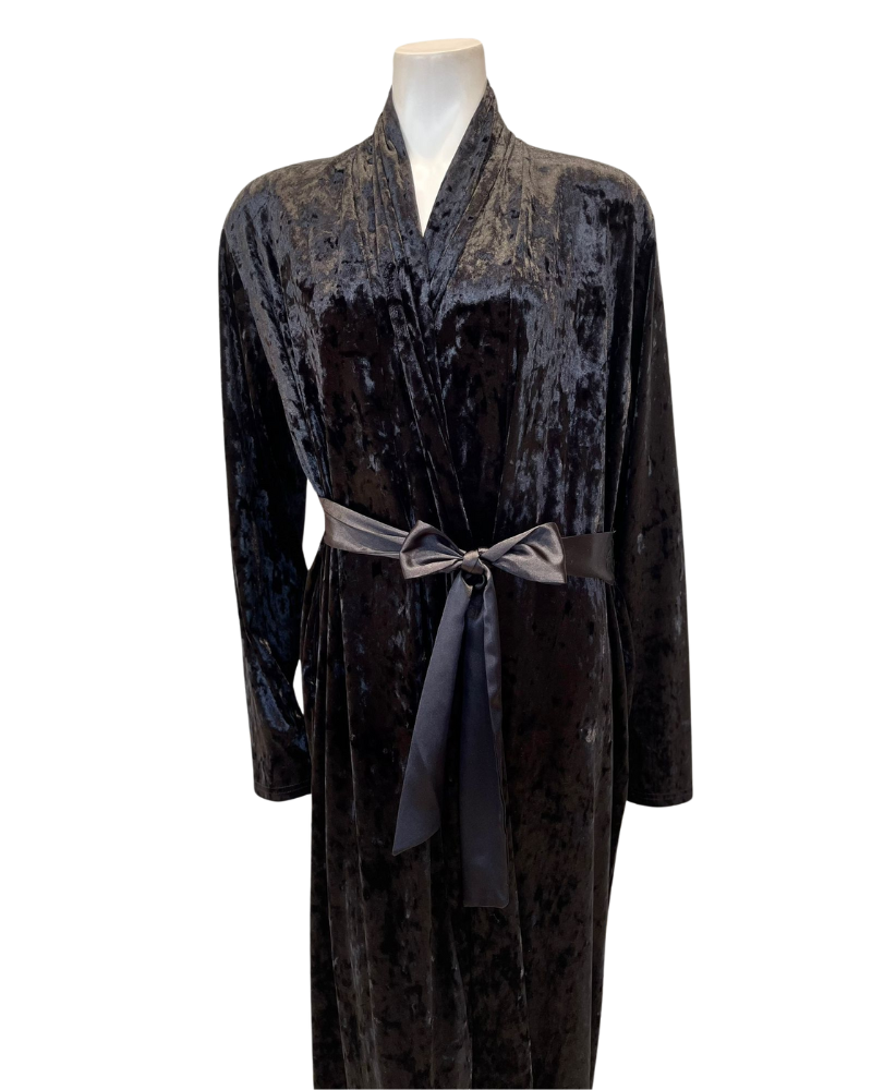 black velour dressing gown ladies Womens Black Sexy Cat Hooded Robe Super Soft Plush Warm Spa Bathrobe