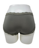 Fleur't 600 Dusty Olive Iconic Modal Lace Trim Boyshort Myselflingerie.com