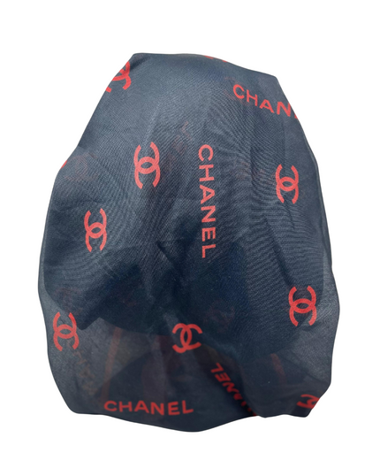 It's Younique OB-CC-RD Red Chanel Inspired Pre-Tied Open Back Bandanna with Velvet Grip Myselflingerie.com