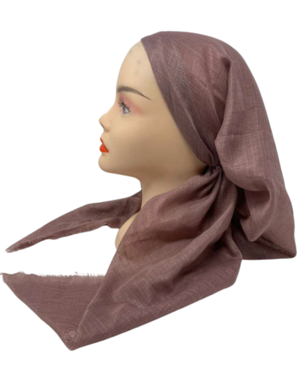 It's Younique OB-SHIM-PI Solid Pink Shimmer Pre-Tied Open Back Bandanna with Velvet Grip Myselflingerie.com