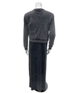 ORD DRV26935 + TRV26936 Black Wash Sleeveless Maxi Jumper & Cardigan Set Myselflingerie.com