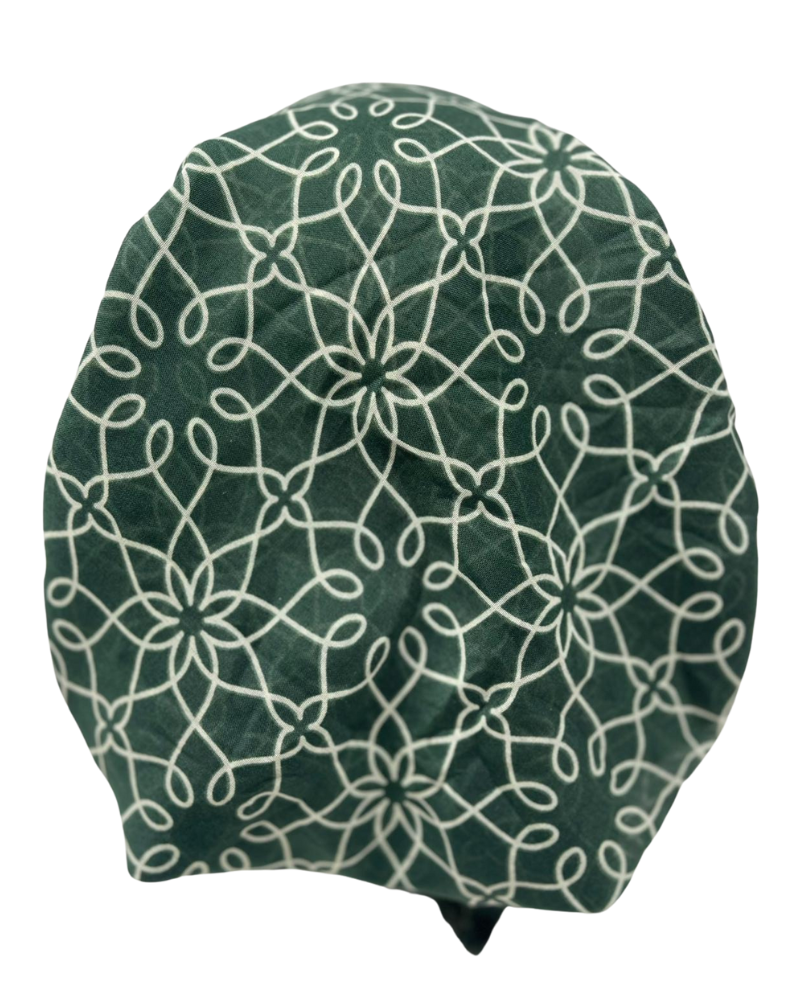 It's Younique PP-CHA-GN Green Chains Border Pre-Tied Bandanna with Velvet Grip Myselflingerie.com