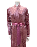 Pen-ky 29931D3 Pink Crushed Velvet Morning Robe Wrap Myselflingerie.com