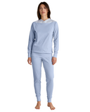 Calida 40591 #470 Soulmate Harmony Blue 100% Cotton Pajamas Set Myselflingerie.com