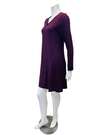 Fleur't 639 Vino Modest Nightshirt with Shelf Bra Myselflingerie.com