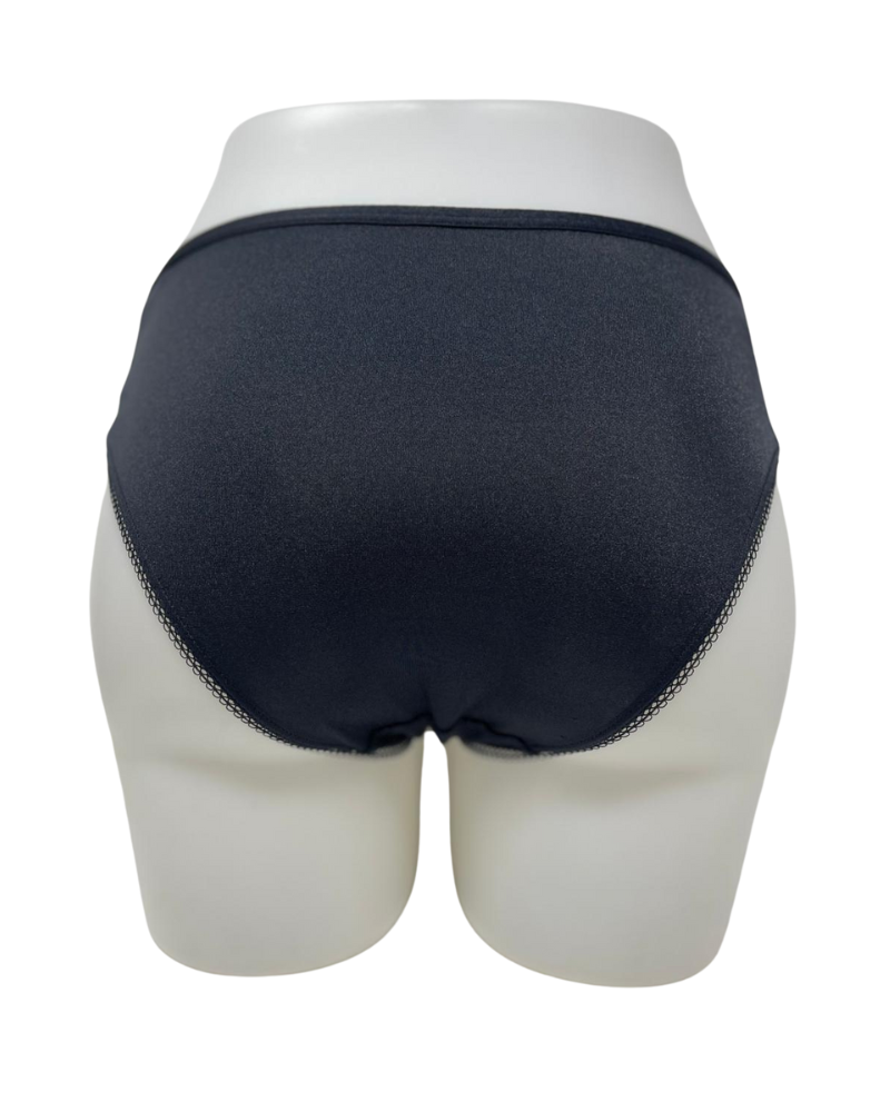 100-223 Black Ashley Full Coverage Hipster Panty