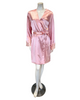 Pen-ky 16050C4 + 26760C4 Powder Rose Lace Bust Support Chemise & Wrap Set Myselflingerie.com