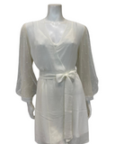 Rya Collection 973 + 970 Ivory Pearl Chemise & Wrap Set Myselflingerie.com