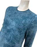 Angelice S-7413 Peacock Logo Ribbed Modal Coverall Nursing Nightgown Myselflingerie.com