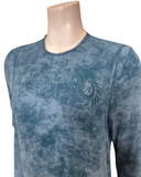 Angelice S-7413 Peacock Logo Ribbed Modal Coverall Nursing Nightgown Myselflingerie.com