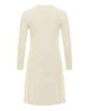 Gemsli FK341 57" Ivory Luxe Long Sleeve Seamless Shell Dress Myselflingerie.com
