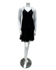 Pen-ky 14762C3 + 26761 Black Pleated Floral Lace Chemise & Wrap Set Myselflingerie.com