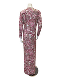 Lunderbeck N5098-24B Multi Print Paisley Cotton Nursing Nightgown Myselflingerie.com