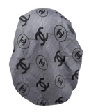 Revaz HS659E/A Grey/Black C Design Adjustable Pre-Tied Bandanna with Velvet Grip Myselflingerie.com