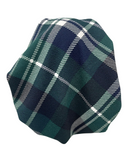 Triple Up BUL1064 Green &amp; White Plaid Unlined Pre-Tied Bandanna Myselflingerie.com