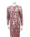 Lunderbeck N5098-24 Multi Print Paisley Button Down Cotton Nightgown Myselflingerie.com