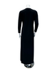 Chicolli N5030-23A Black Swing Bamboo Cotton Button Down Nightgown myselflingerie.com