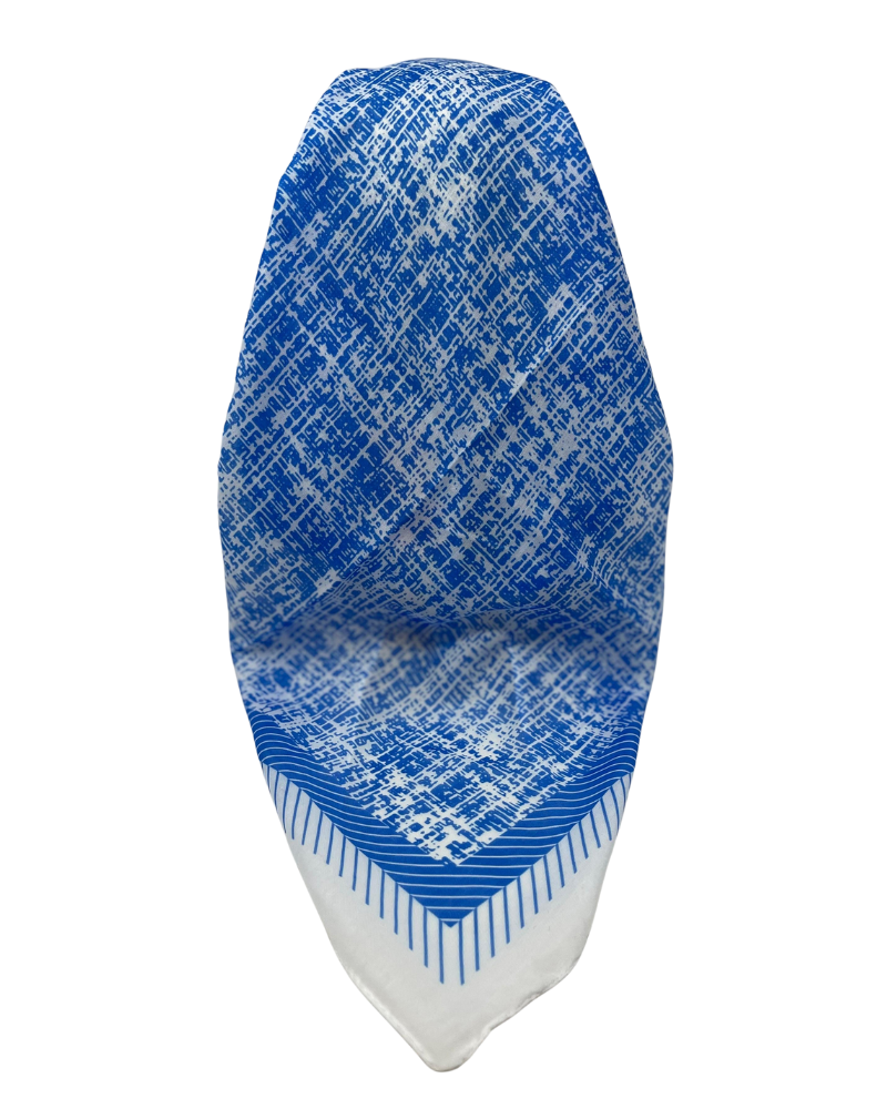 It's Younique OB-ARR-BL Blue and White Arrows Pre-Tied Open Back Bandanna with Velvet Grip Myselflingerie.com