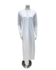 Chicolli N5030-23A White Swing Bamboo Cotton Button Down Nightgown myselflingerie.com