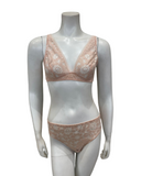 Simone Perele 1E1250 + 1E1726 Rose Ballet Festive Wire Free Bralette & Bikini Set Myselflingerie.com