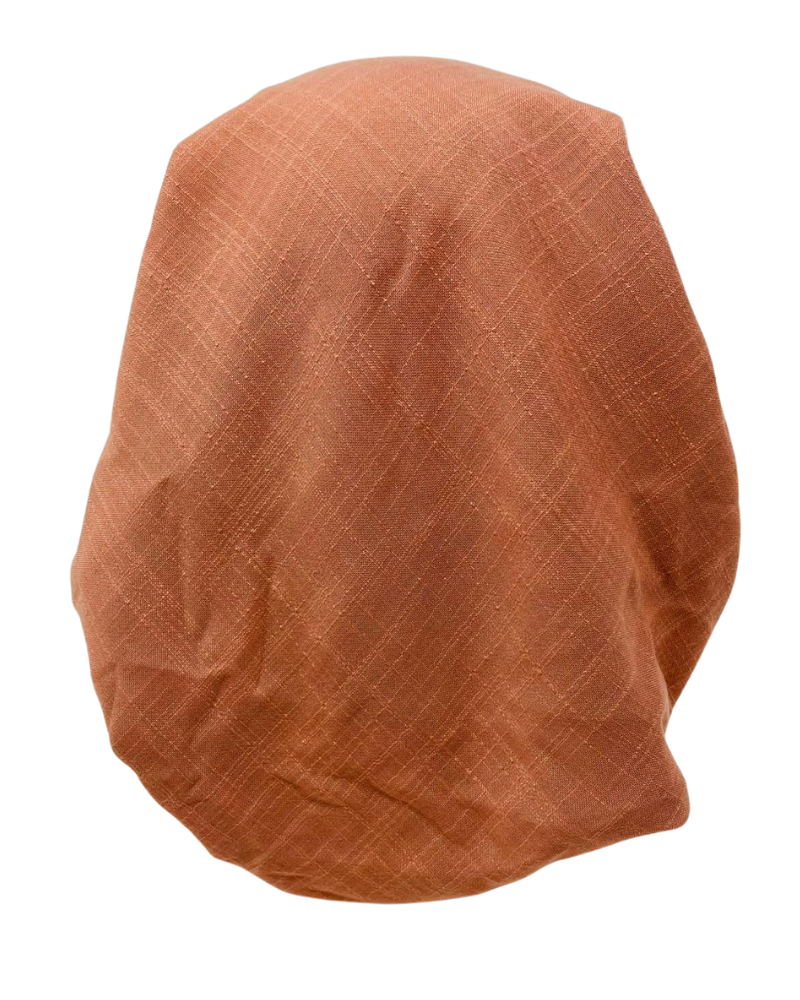Lizi Headwear IBC-BX-2515 Peach Solid Adjustable Pre-Tied Bandanna with Velvet Grip Myselflingerie.com