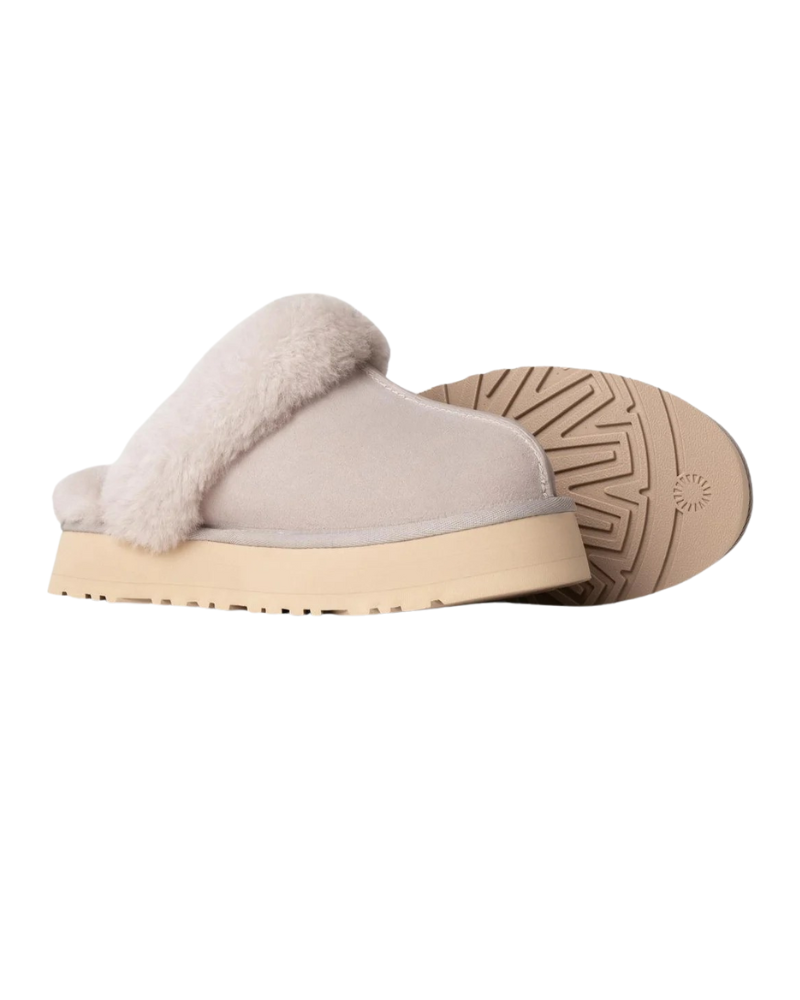 UGG 1122550 Camp Fire Disquette Slippers with Fur Trim Myselflingerie.com