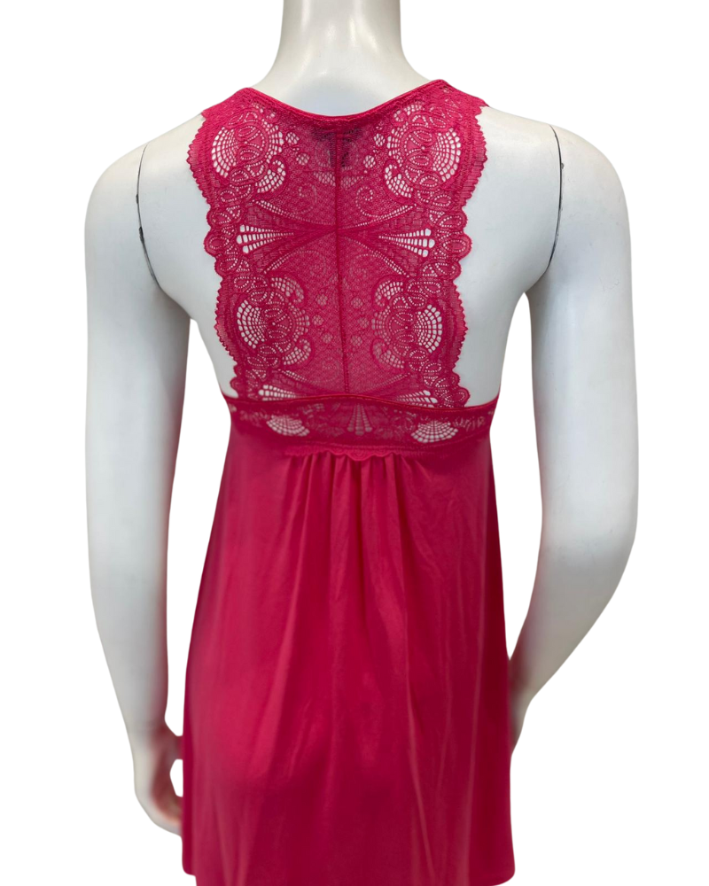Fleur't 630 Azalea Lace T-Back Short Modal Chemise Myselflingerie.com