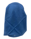 OB-SHIM-MEDBL Solid Medium Blue Shimmer Pre-Tied Open Back Bandanna with Velvet Grip