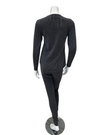 Jackie O'Loungewear PJSET-GRY Grey Ribbed Heather Round Neck Modal Pajamas Set Myselflingerie.com