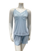 Fleurt 6126 Lagoon Whisper Pointelle Cami & Shorts Set Myselflingerie.com