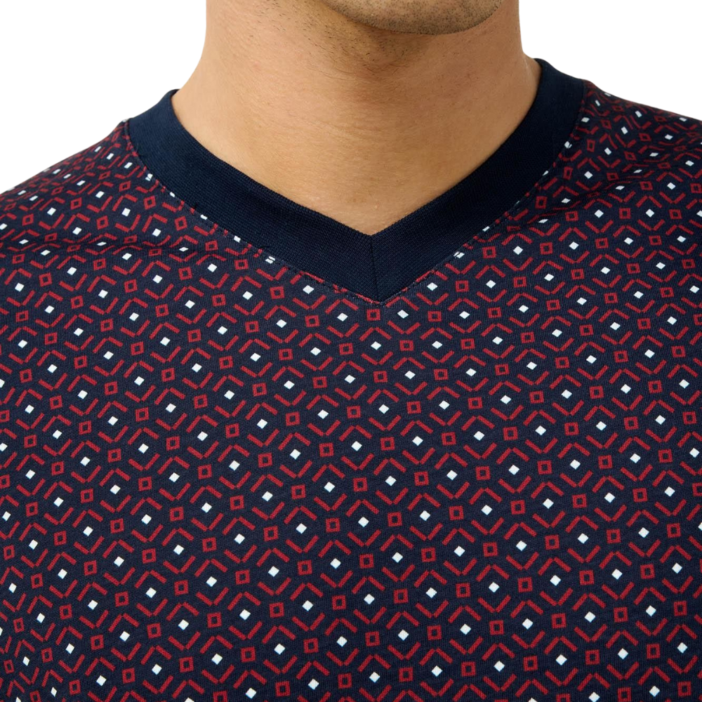 Vamp Blue Men's Cotton Pajamas Set