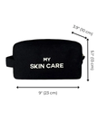 MSCPBK Black My Skin Care Organizing Pouch
