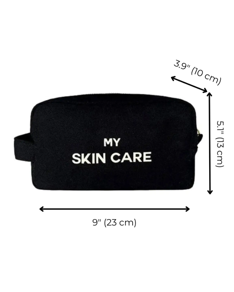 MSCPBK Black My Skin Care Organizing Pouch
